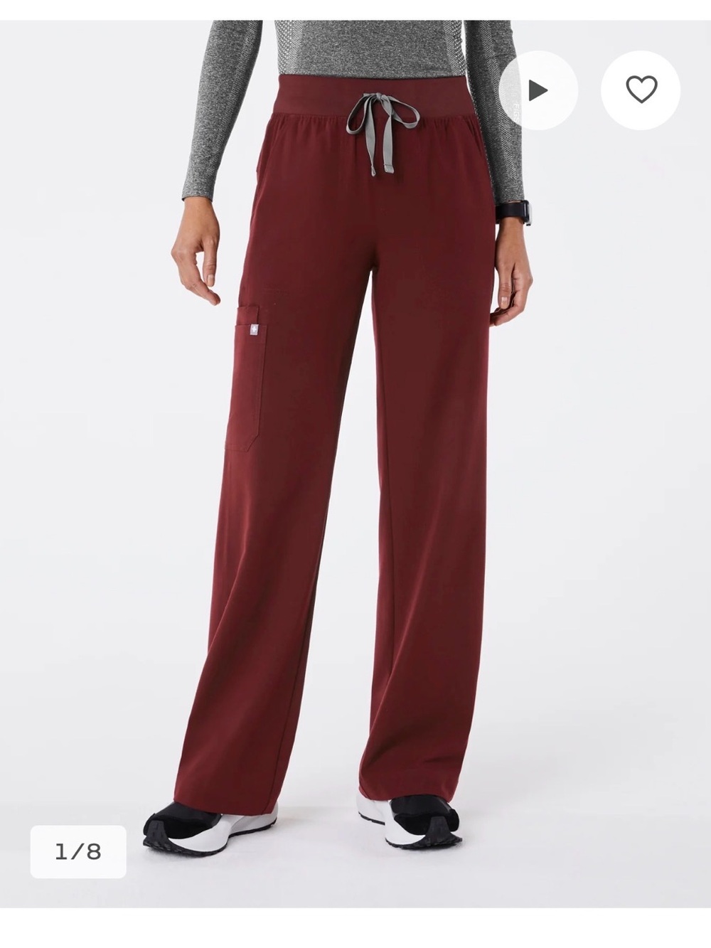 Figs Isabel High-Rise Wide-Leg Scrub Pant
